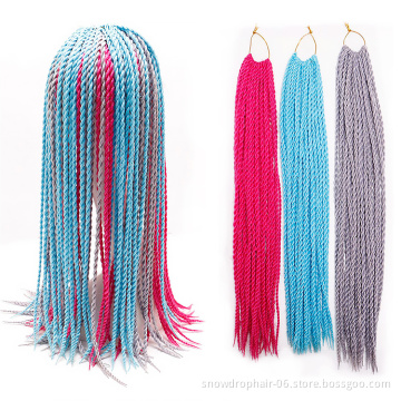 High quality senegalese twist Wholesale Price 30 Strands Ombre Jumbo Braid Senegalese Braid Twist Crochet Hair Extension